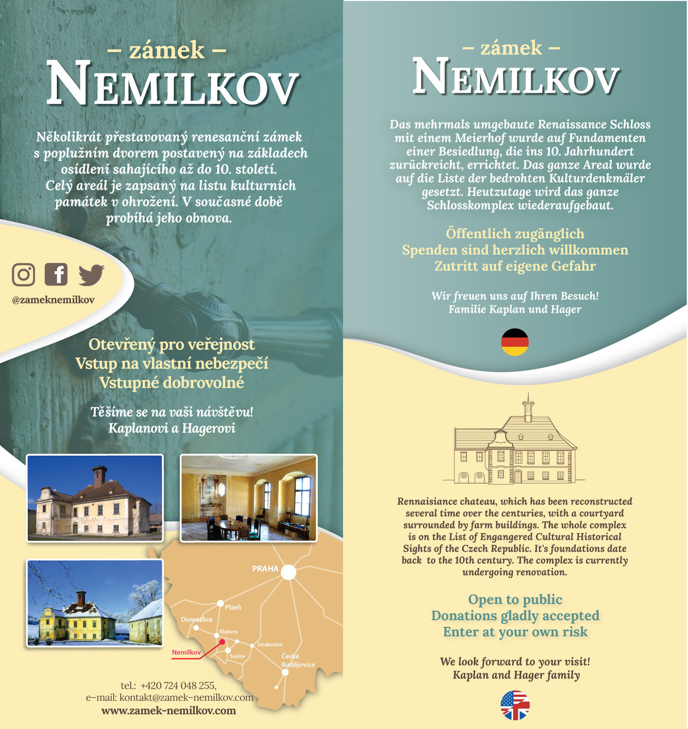 Zámek Nemilkov Flyer